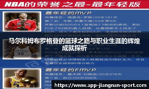 马尔科姆布罗格登的篮球之路与职业生涯的辉煌成就探析